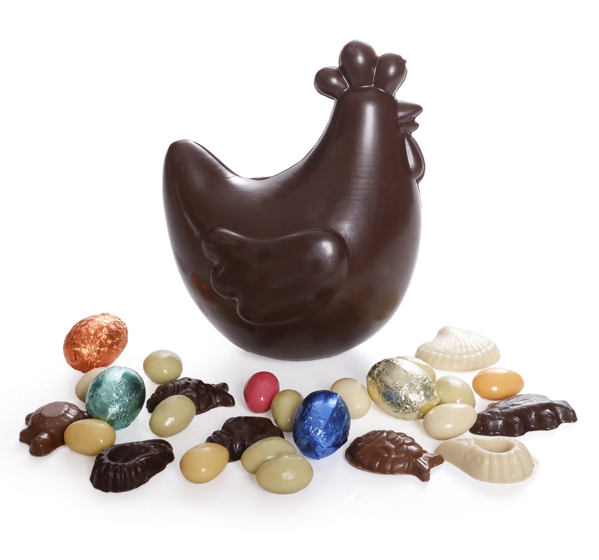 Chocolate Hen with Easter Filling