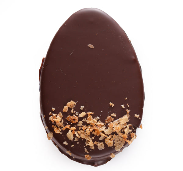 UOVO DI PRALINA AL CIOCCOLATO FONDENTE PER PASQUA