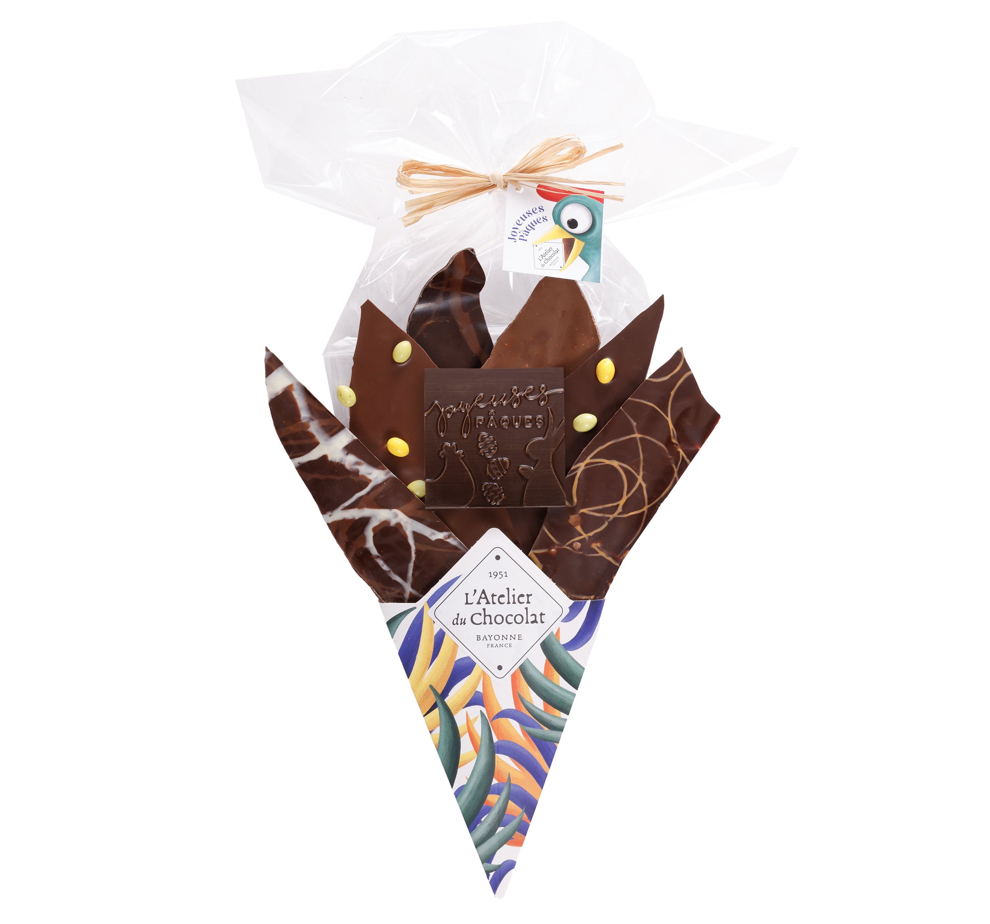 Composizione dei Cioccolatini di Pasqua e il suo Coniglietto di Pasqua