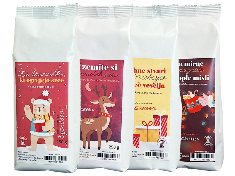 Kerinba Espresso 250 g praznična embalaža - moka/filter kava