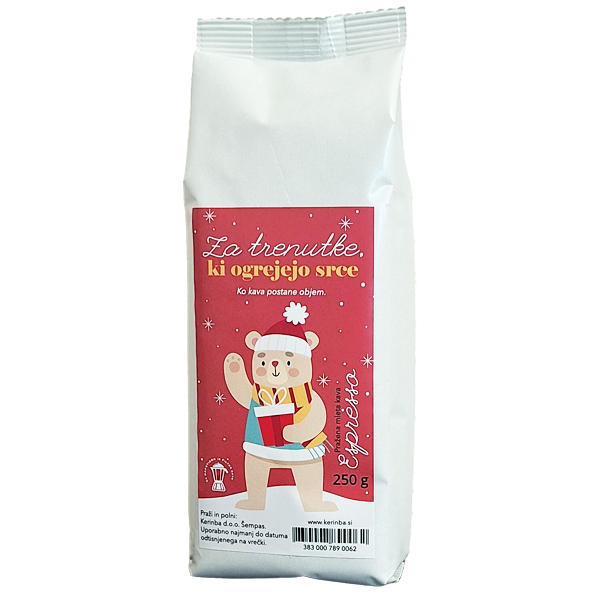 Kerinba Espresso 250 g praznična embalaža - moka/filter kava