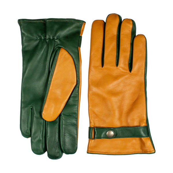 Men's Colorful Gloves with Strap and Cashmere