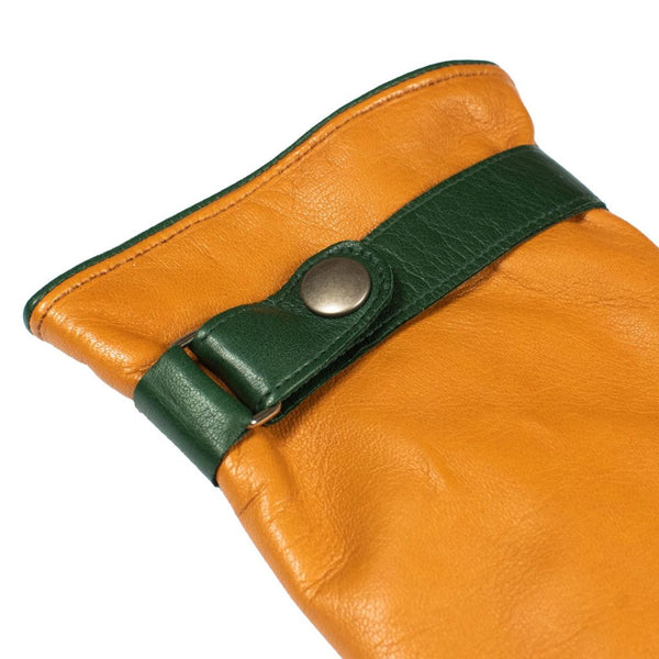 Men's Colorful Gloves with Strap and Cashmere