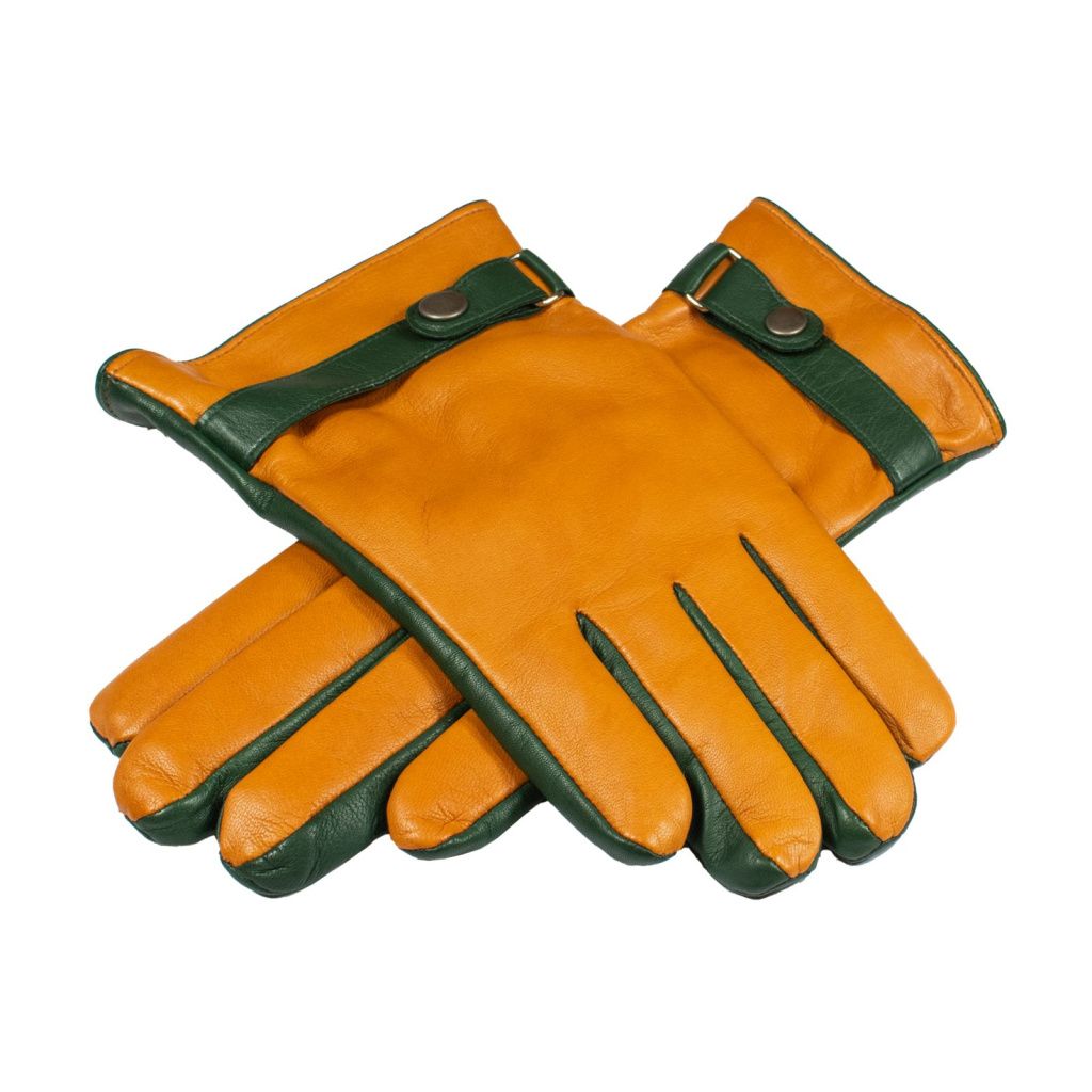 Men's Colorful Gloves with Strap and Cashmere