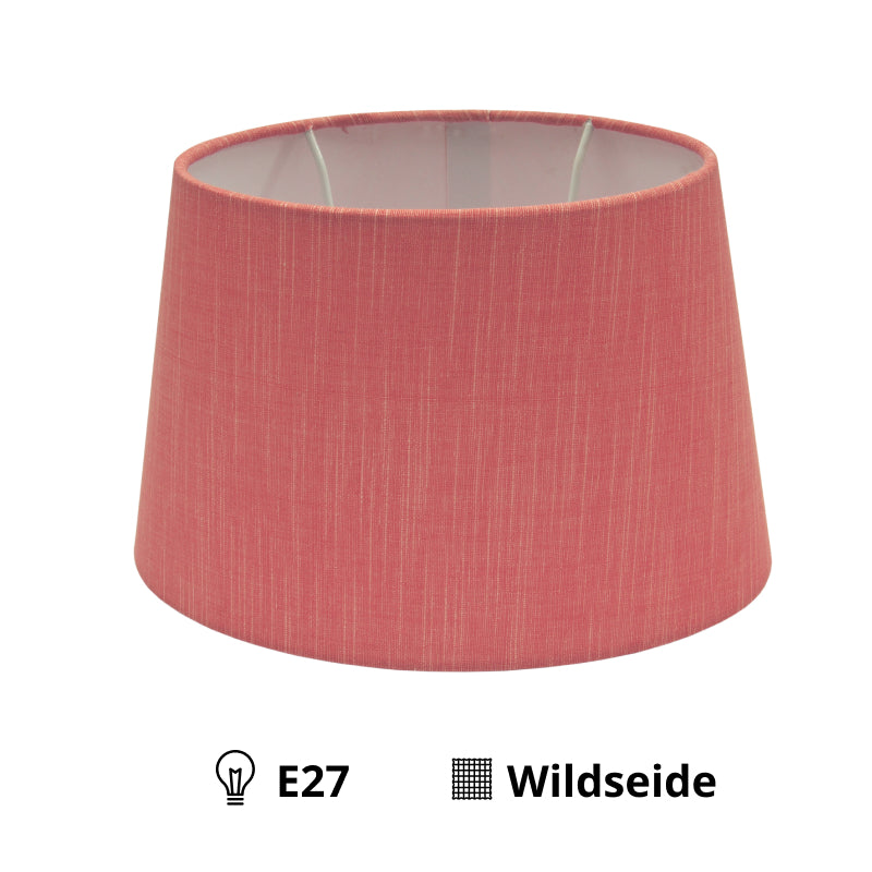 Varios Pantallas Ovaladas E27 de Seda Silvestre - Pantallas de Tela para Lámpara de Mesa o Lámpara de Noche