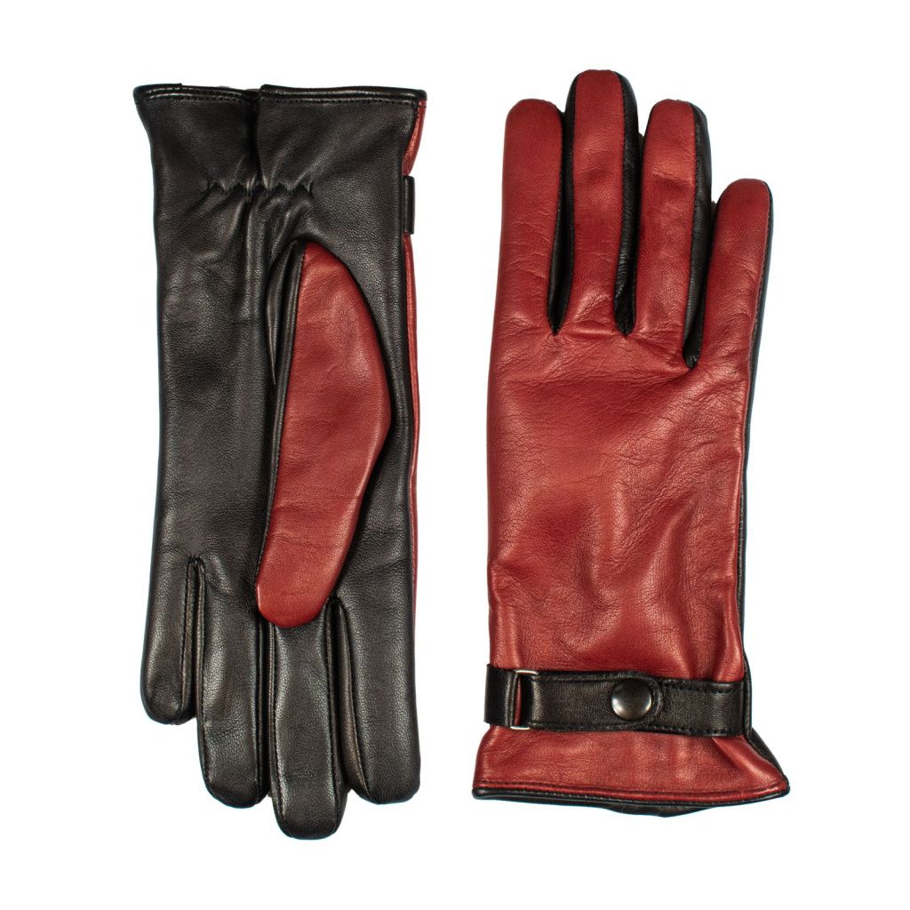 Women's Gloves with Strap and Cashmere