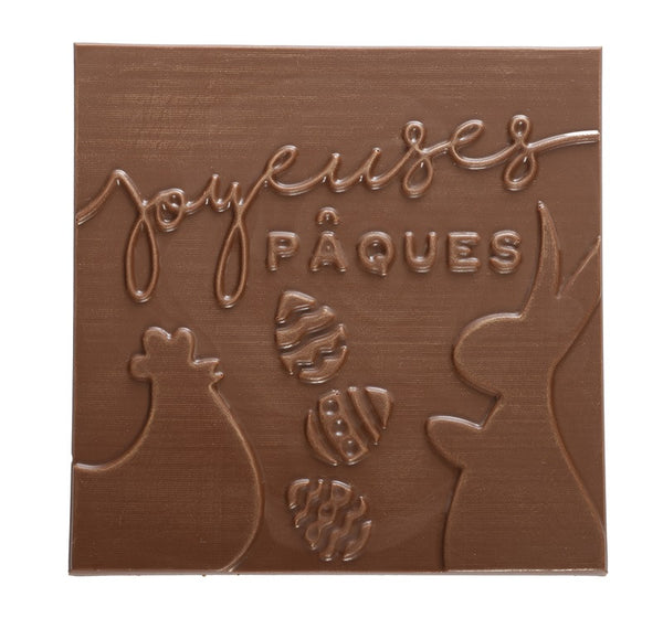 Buona Pasqua Cioccolato Fondente o Cioccolato al Latte Quadrato