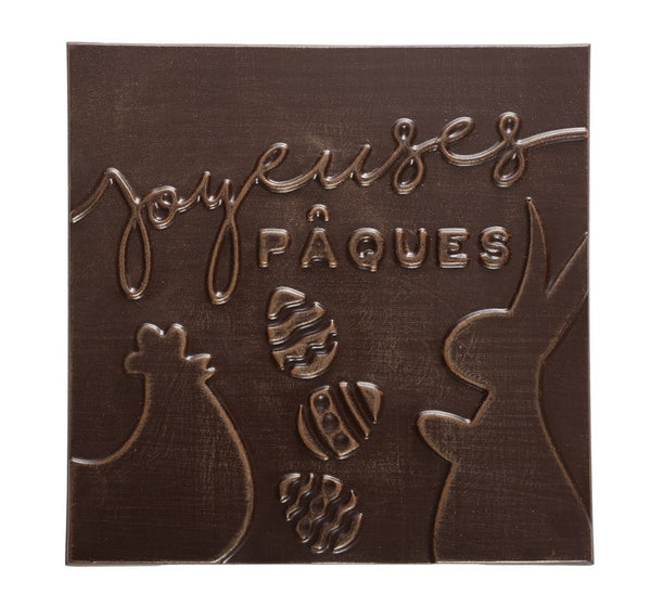 Buona Pasqua Cioccolato Fondente o Cioccolato al Latte Quadrato