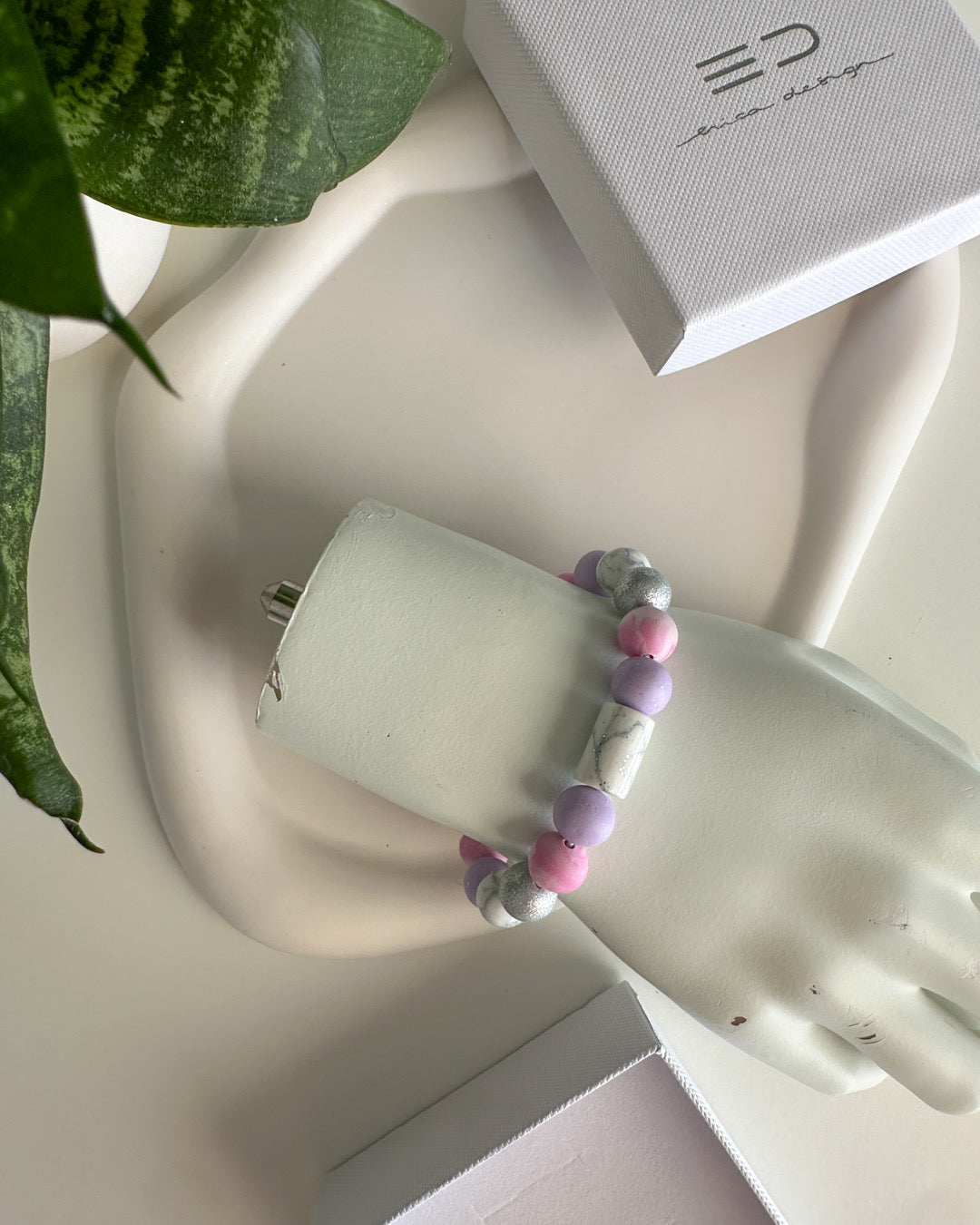 bracelet | BULB LIMITED | pink, purple, silver