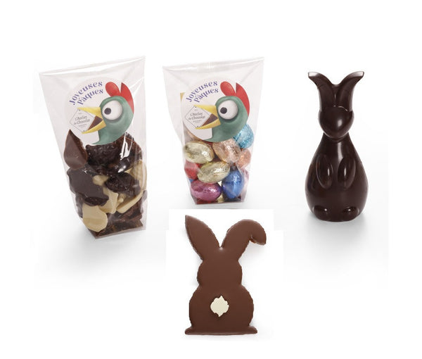 Scatola del Tesoro di Pasqua con Coniglio di Cioccolato