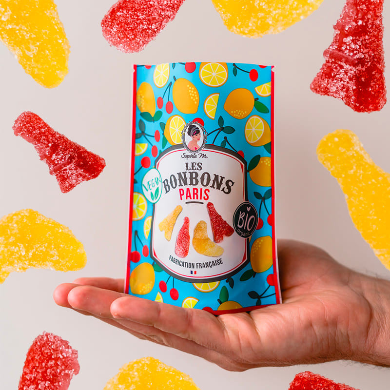 Paris Candies, organic with natural fruit flavors