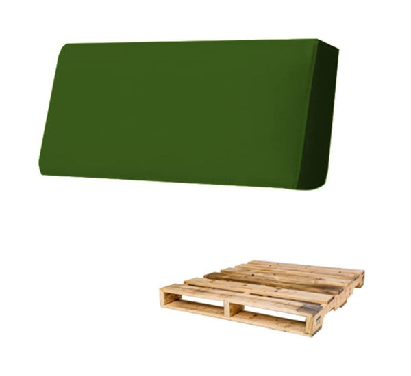 ECO BACK, Schienale per Pallet Rigido in Ecopelle 120x30 H15, Verde-Scuro,  Arketicom
