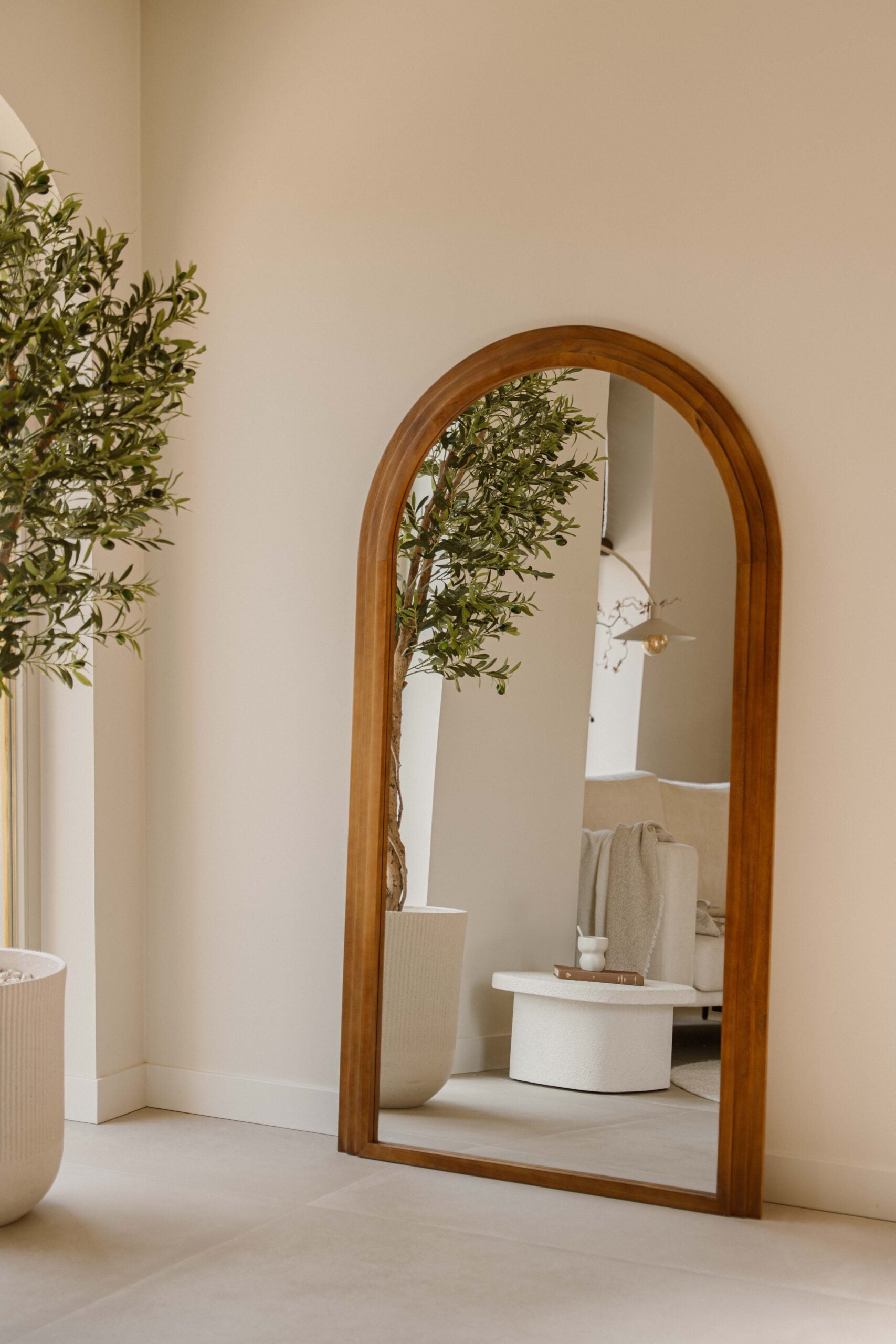 Indore Home – Standing Arch Mirror – Wooden Frame – 180 x 100 cm