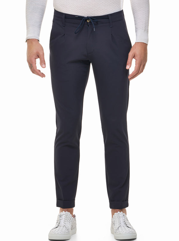 TECHNICAL FABRIC PANTS WITH LACES