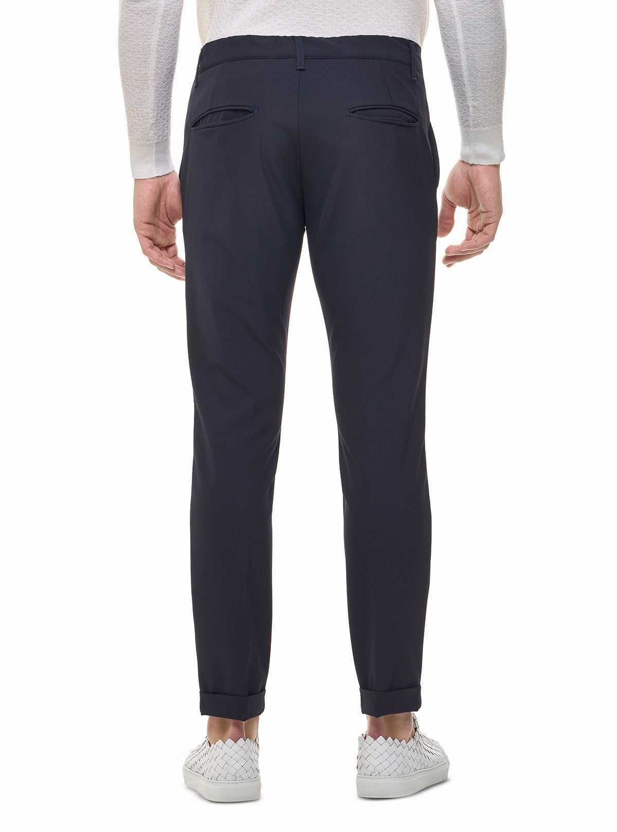PANTALONE CON LACCI IN TESSUTO TECNICO