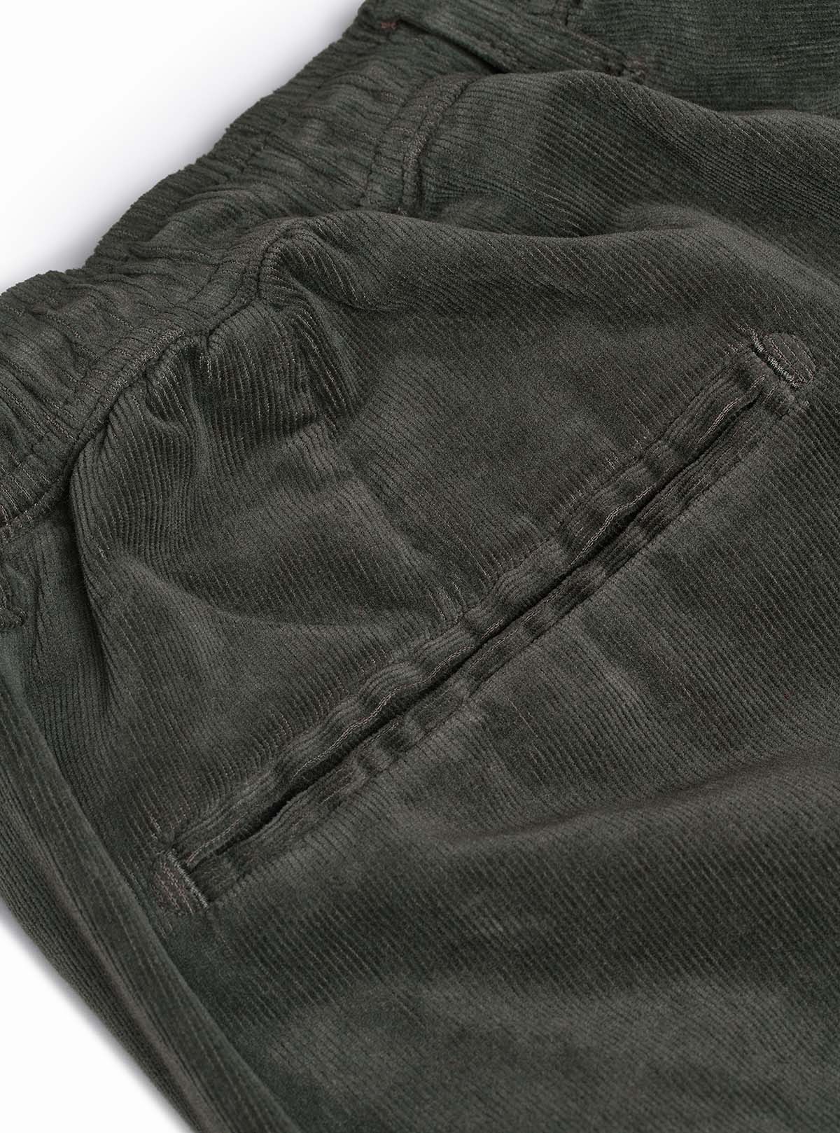 PANTS WITH LACES IN FINE CORDUROY FABRIC