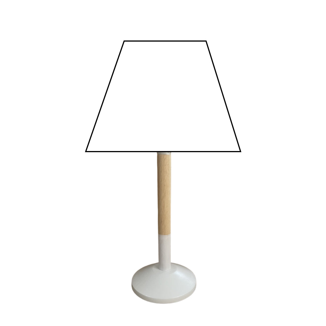 Various Holz Lamp Base Florence – White/Natural (23 cm & 30 cm, E14)