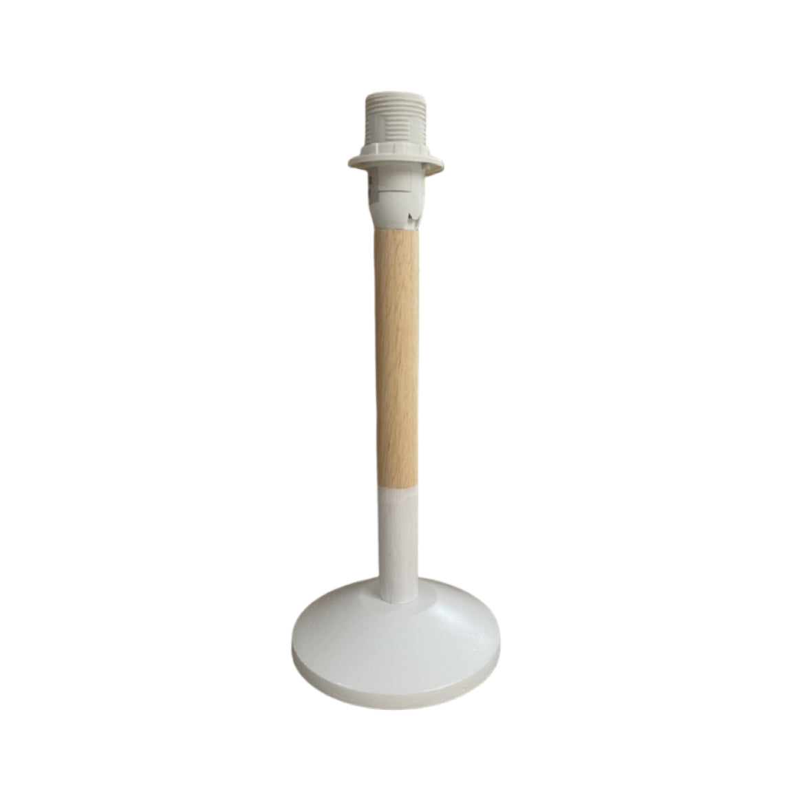 Various Holz Lamp Base Florence – White/Natural (23 cm & 30 cm, E14)