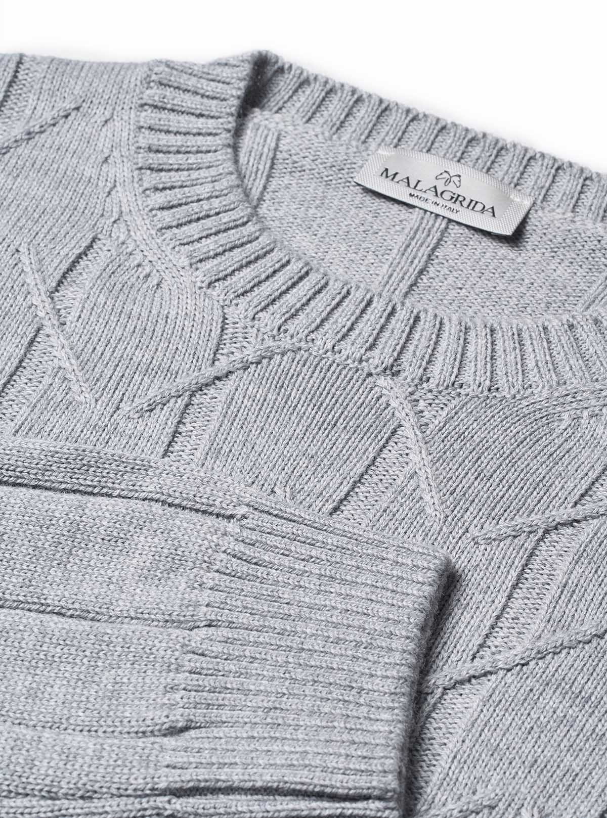 Zig Zag Hladký Crew Neck