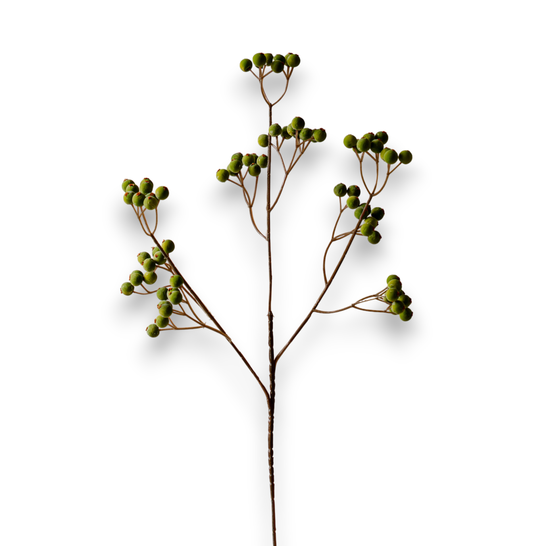 Indore Silva - Berry - groen - kunsttak - zijde