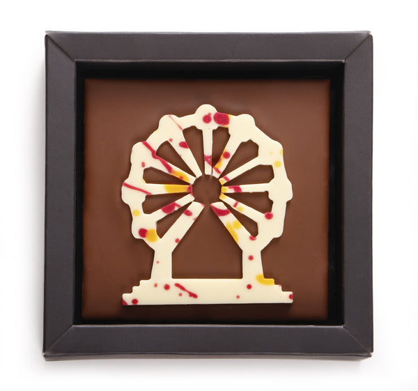 MINI SQUARE BIG WHEEL MILK CHOCOLATE PRALINE