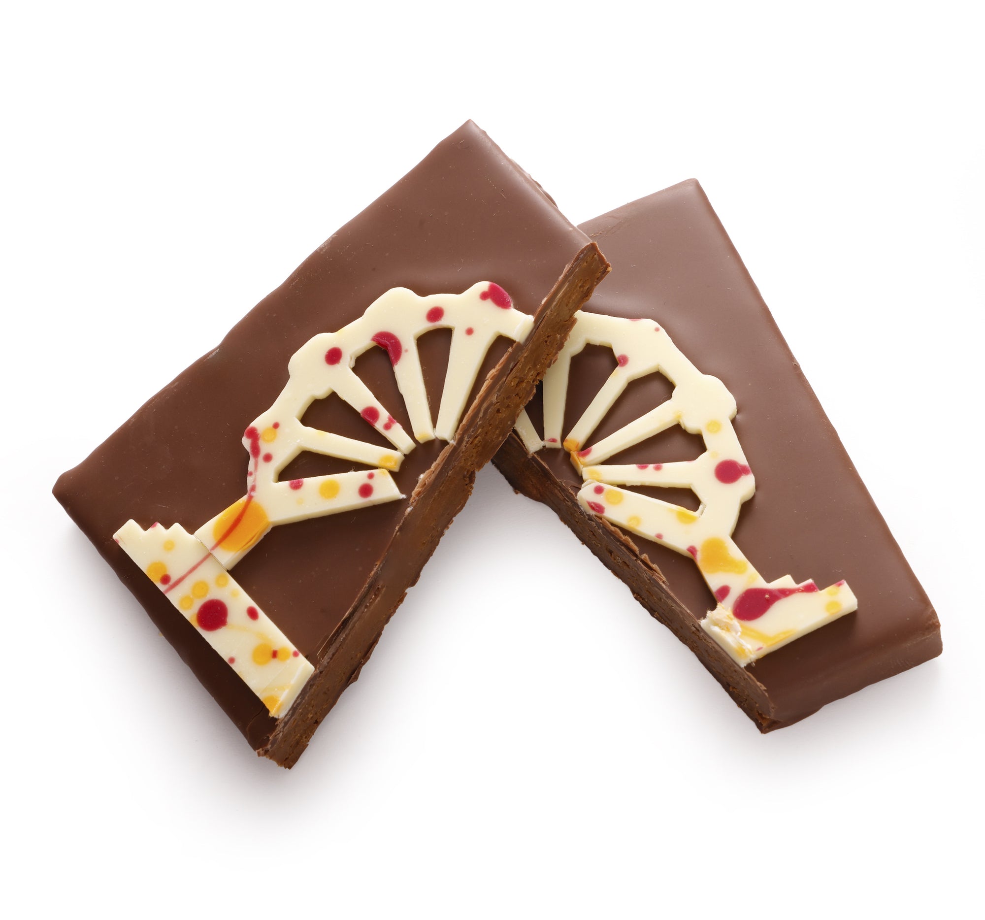 MINI SQUARE BIG WHEEL MILK CHOCOLATE PRALINE