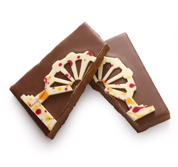 MINI SQUARE BIG WHEEL MILK CHOCOLATE PRALINE