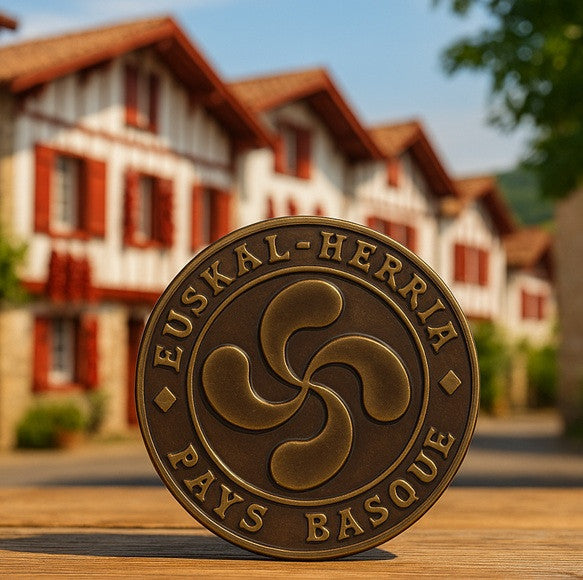 Croix basque chocolat noir - Lauburu