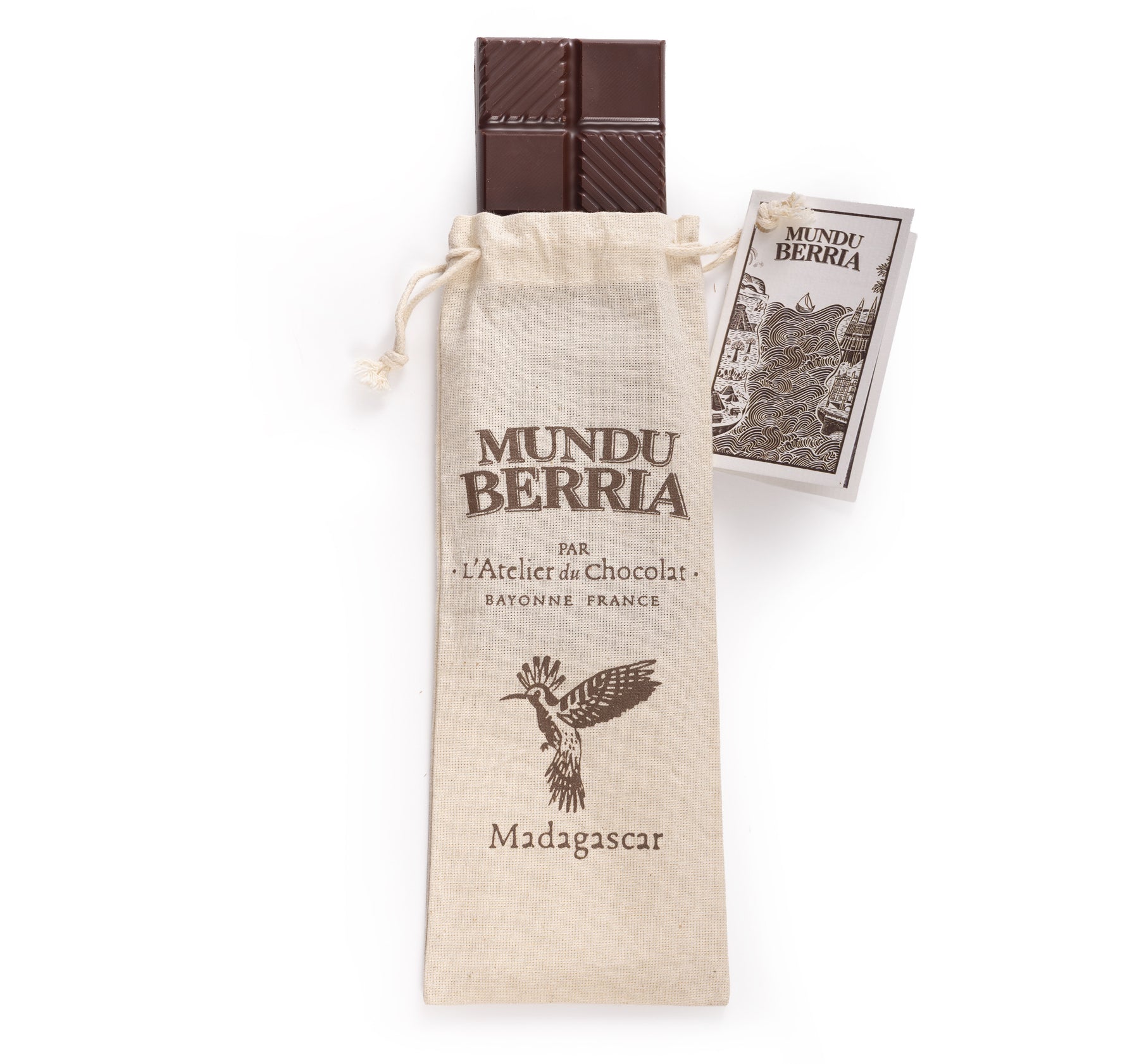 MADAGASCAR DONKER CHOCOLADEBAR - MUNDU BERRIA