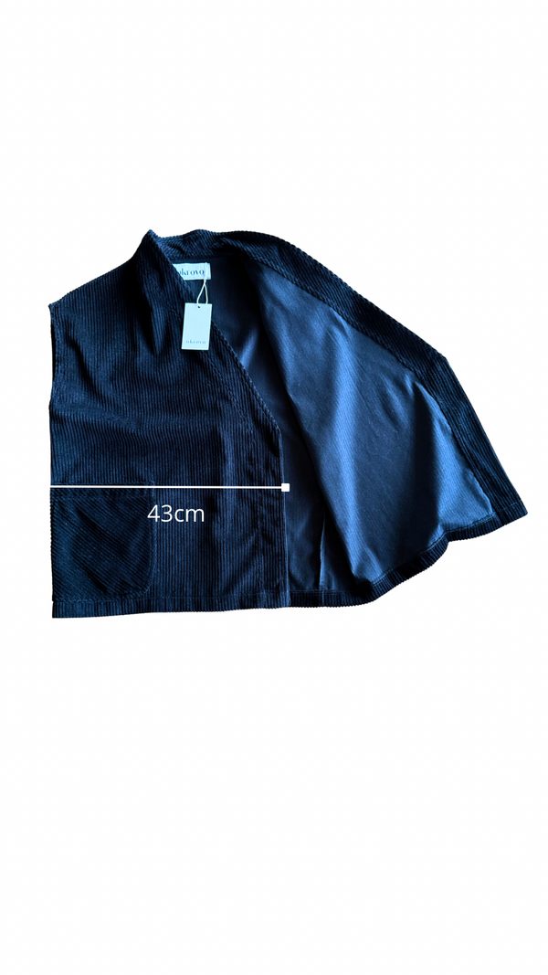 Corduroy Vest Petrol