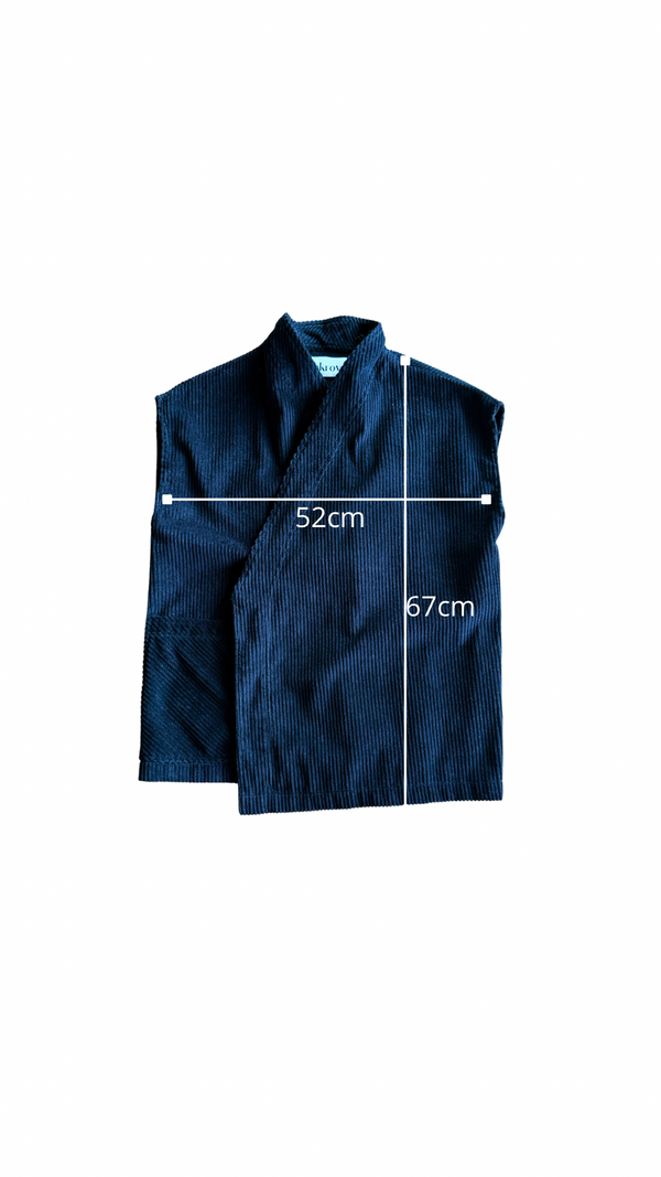 Corduroy Vest Petrol