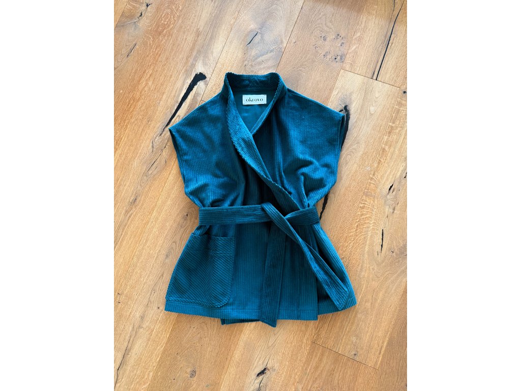Corduroy Vest Petrol