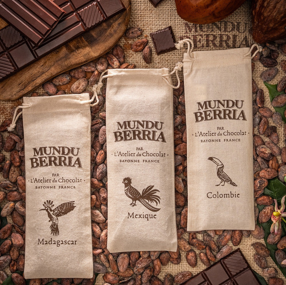 Trio of Large Origin Chocolate Tablets · Mundu Berria