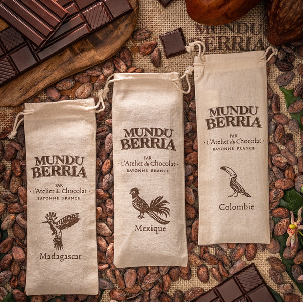 Trio of Large Origin Chocolate Tablets · Mundu Berria