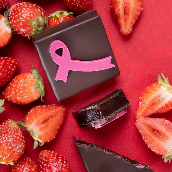 Composition Douceurs en rose · Chocolats Octobre Rose