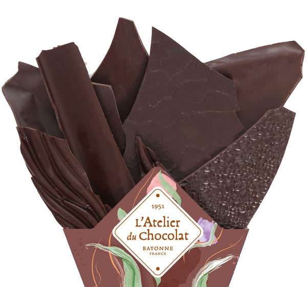 BLOEMENBUNDEL VAN FIJNE CHOCOLADE