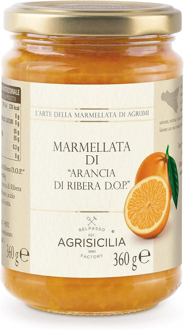 Vaso di Marmellata di Arancia Di Ribera DOP
