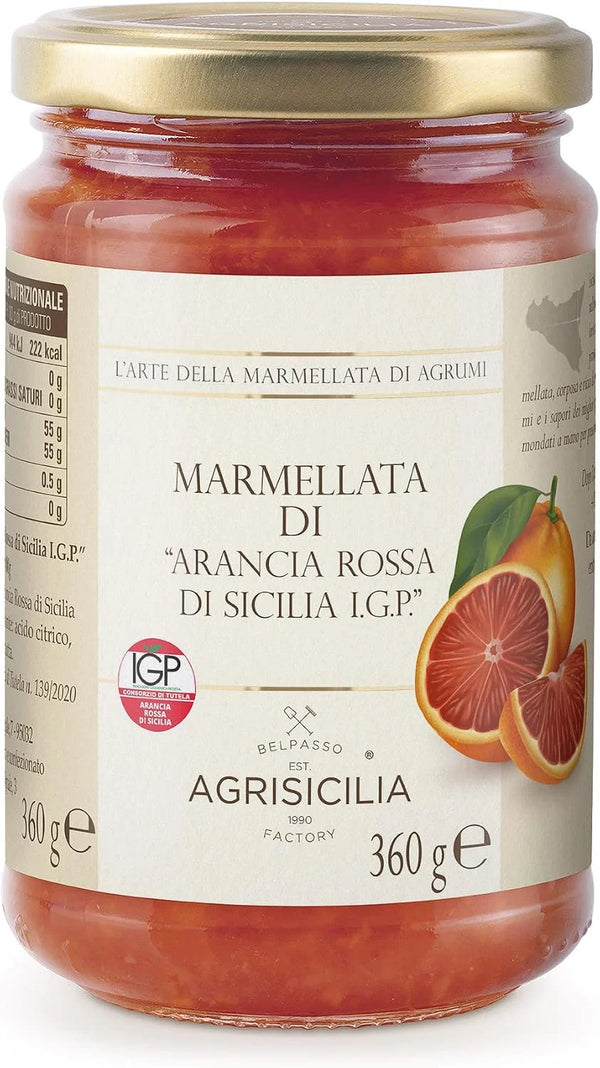 Vaso di Marmellata di Arancia Rossa di Sicilia IGP