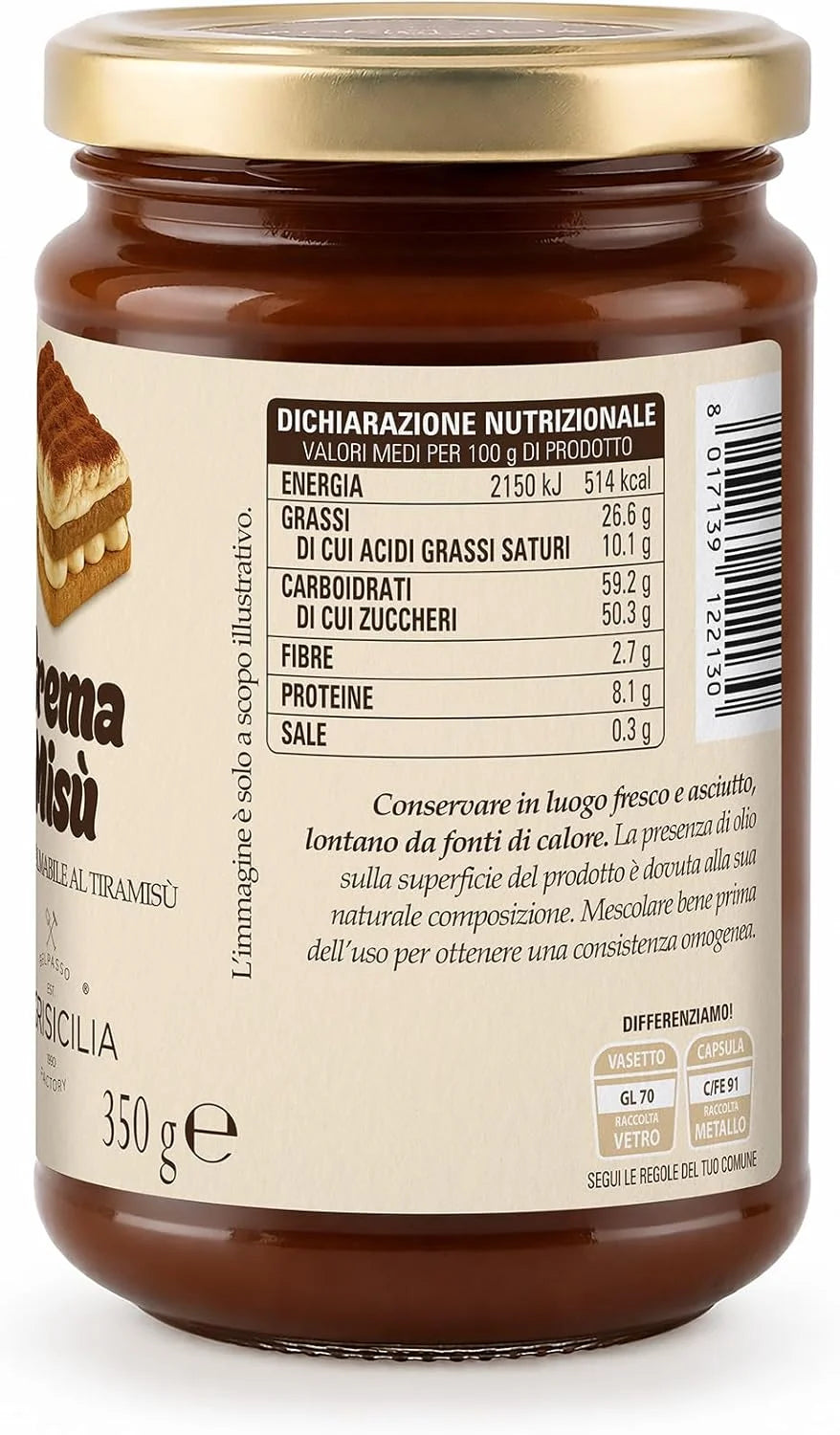 Cremamisù – Spreadable Cream with Tiramisù