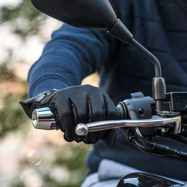 Men's Gloves for Scooter and City Use Made of Calfskin