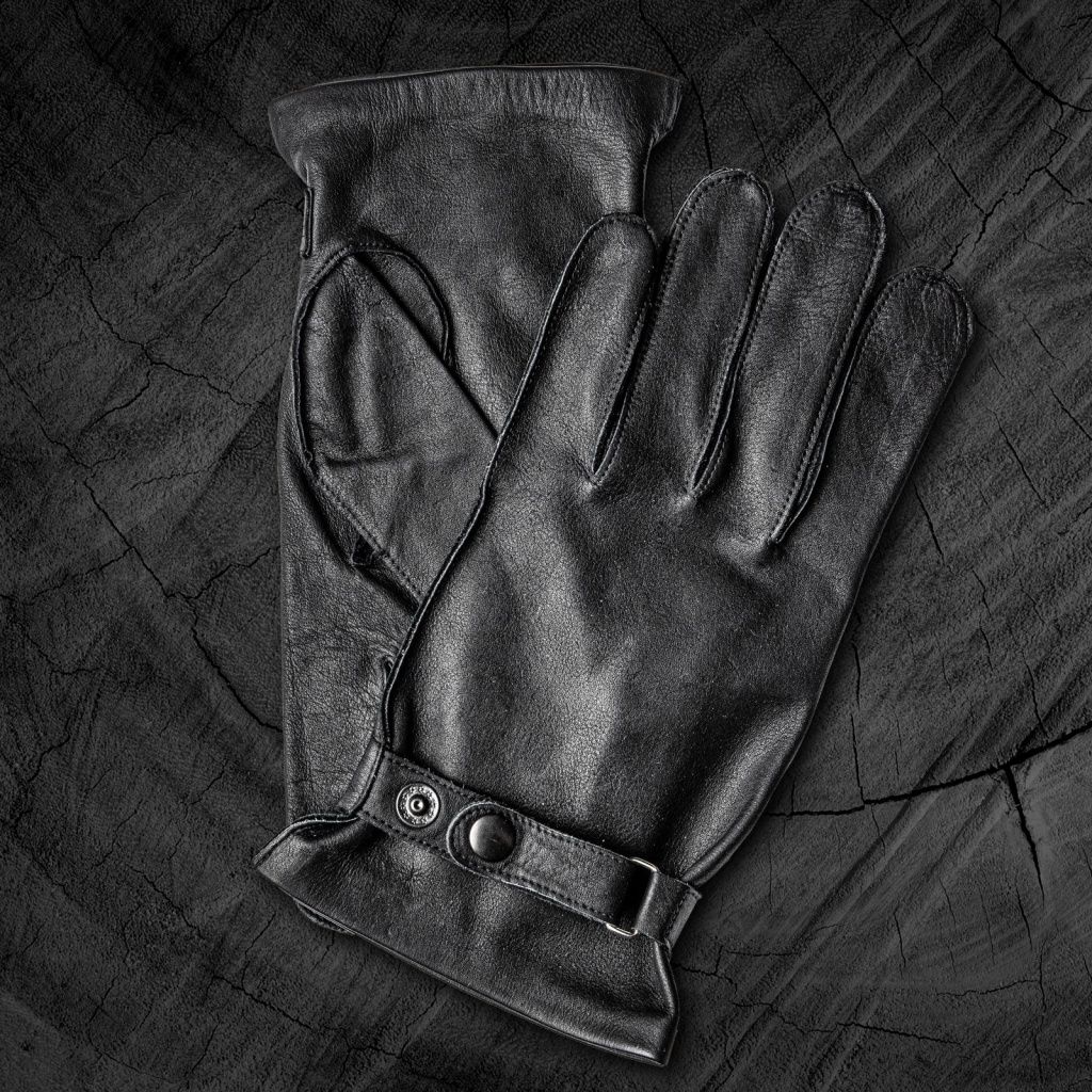Men's Gloves for Scooter and City Use Made of Calfskin