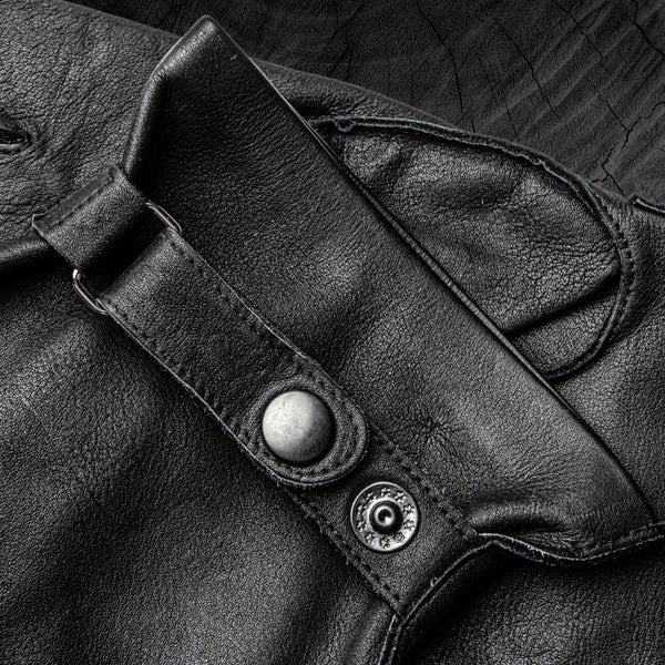 Men's Gloves for Scooter and City Use Made of Calfskin
