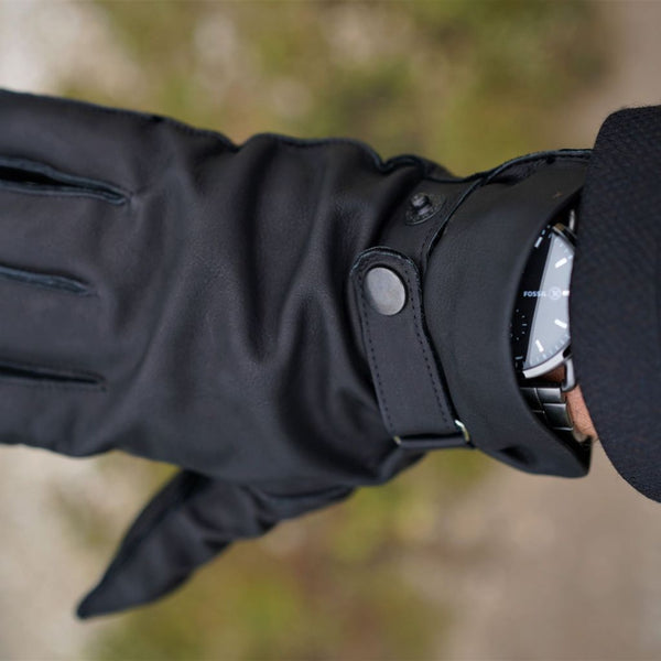 Men's Gloves for Scooter and City Use Made of Calfskin