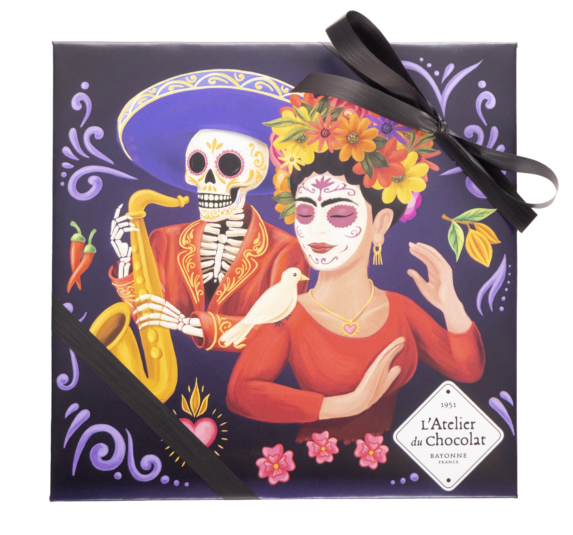 ILBARRITZ TAMNA I MLIEČNA ČOKOLADNA KUTIJA HALLOWEEN