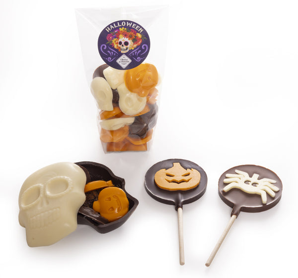 Coffret cadeau Calaca cacao · Chocolats Halloween