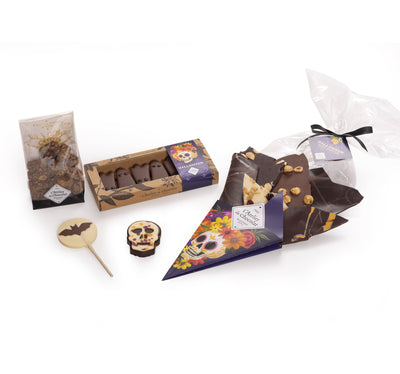 HALLOWEEN CHOCOLATES DAY OF THE DEAD COMPOSITION