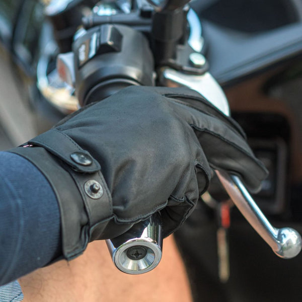 Men's Gloves for Scooter and City Use Made of Calfskin