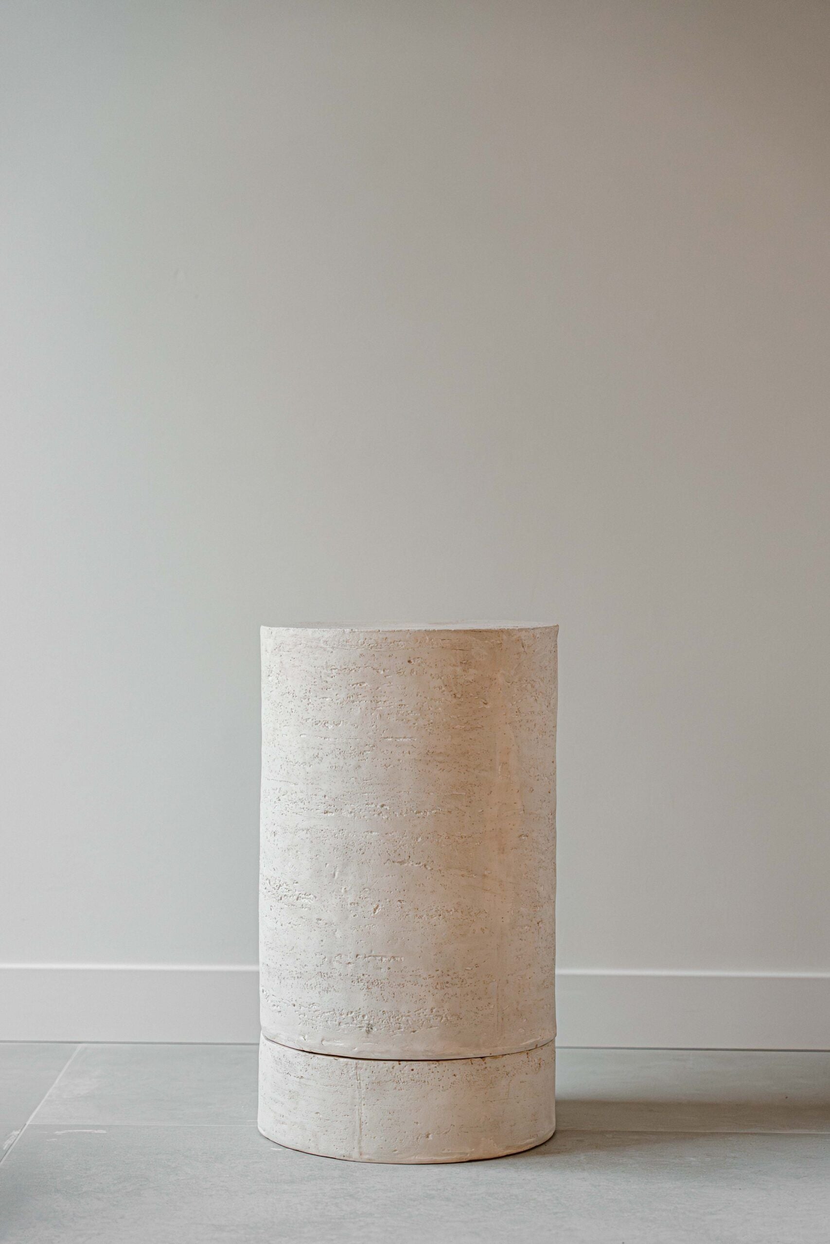 Indore Home - Side Table - Romano - Travertine Look - MgO