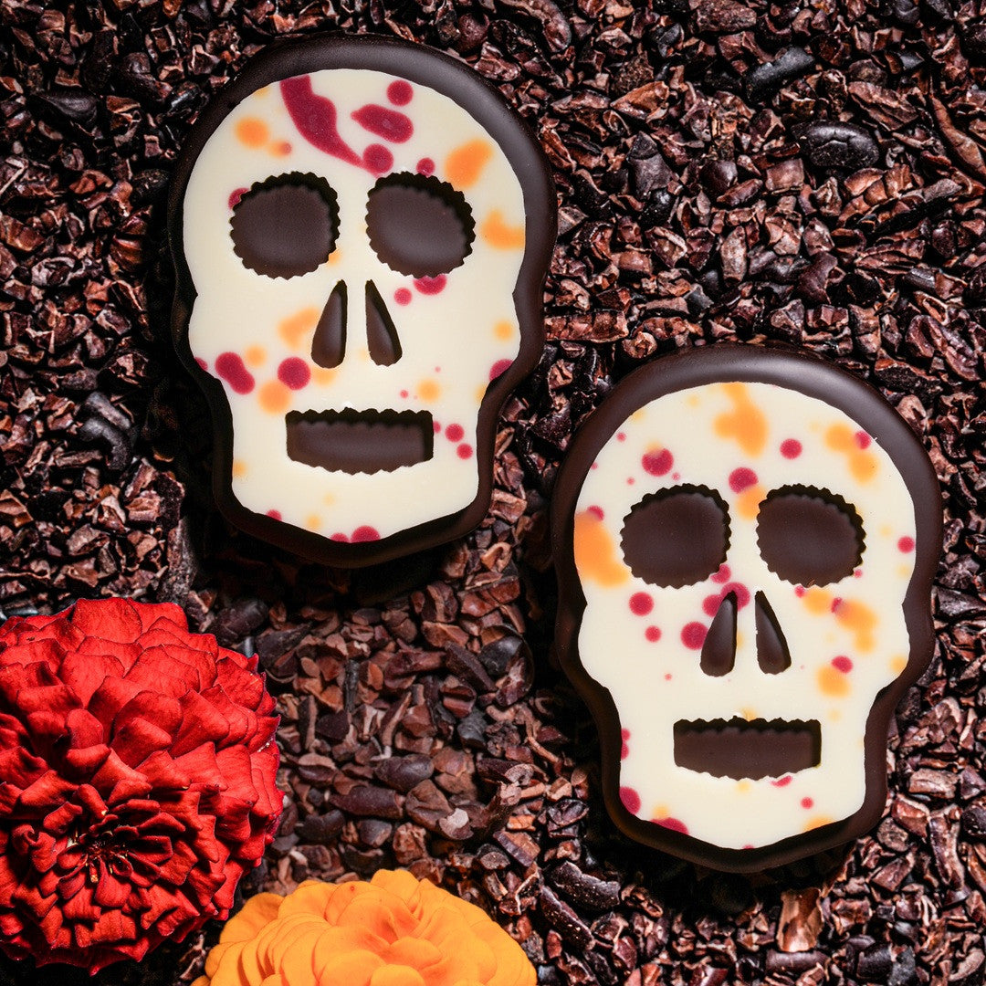 HALLOWEEN CHOCOLATES DAY OF THE DEAD COMPOSITION