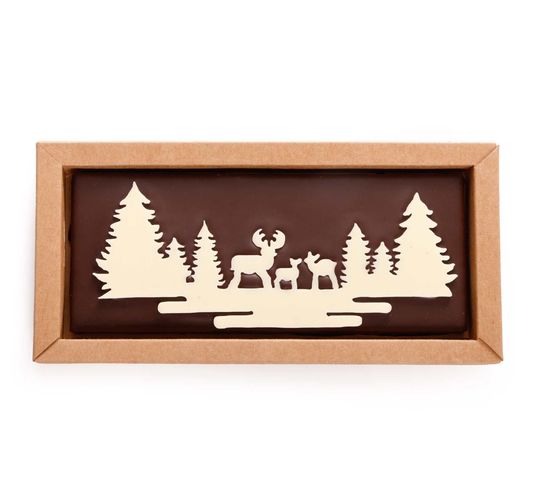 CHRISTMAS FILLED CHOCOLATE BAR - DARK CHOCOLATE PRALINE SESAME